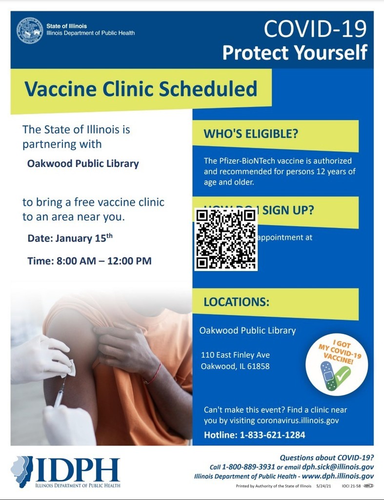 IDPH Vaccine Clinic Flyer