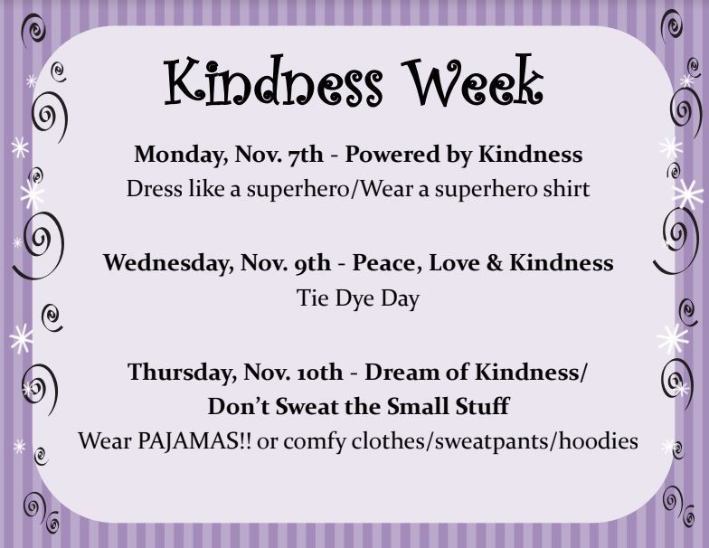 National Kindness Week November 7 - 13, 2022