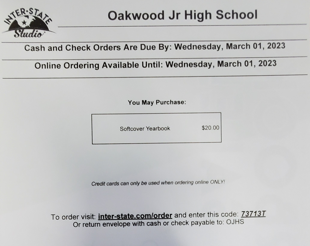 OJHS Yearbook Info