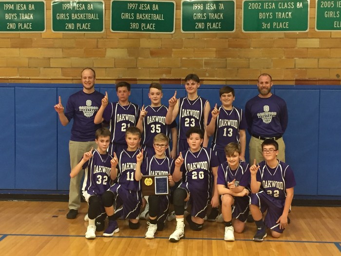 Congratulations to the OJHS Knights 7th Grade boys basketball team for winning the Vermilion County Tournament.